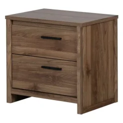 Meubles South Shore 2-Drawer Nightstand - South Shore NATURAL WALNUT Online