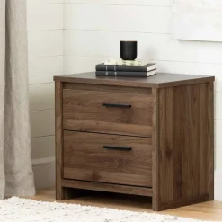 Meubles South Shore 2-Drawer Nightstand - South Shore NATURAL WALNUT Online