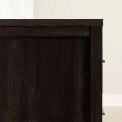 Meubles South Shore 2-Drawer Nightstand - South Shore Rubbed Black