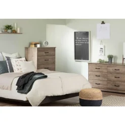 Meubles South Shore 1-Drawer Nightstand - South Shore WEATHERED OAK Best