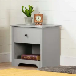Meubles South Shore 1-Drawer Nightstand - South Shore SOFT GRAY Sale