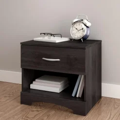 Meubles South Shore 1-Drawer Nightstand with Charging Outlet - South Shore Gray Oak Best
