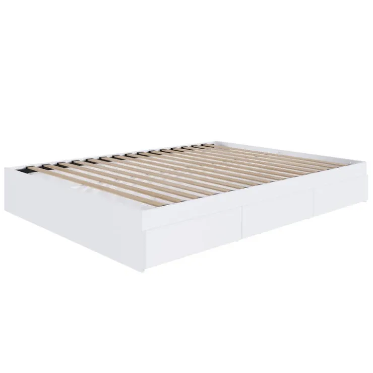 Nexera 3-Drawer Storage King Bed (78") - White New
