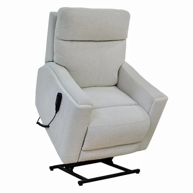 Electric Lift Recliner with Massage, Heat, and Adjustable Headrest - Beige Light Beige Hot