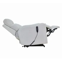 Electric Lift Recliner with Massage, Heat, and Adjustable Headrest - Beige Light Beige Hot