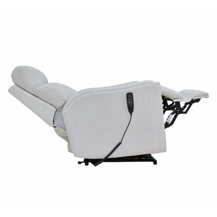 Electric Lift Recliner with Massage, Heat, and Adjustable Headrest - Beige Light Beige Hot