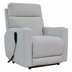 Electric Lift Recliner with Massage, Heat, and Adjustable Headrest - Beige Light Beige Hot