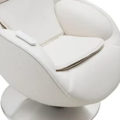 Electric Reclining Massage Chair with Ottoman in Faux Leather – White Best