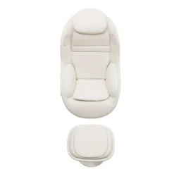 Electric Reclining Massage Chair with Ottoman in Faux Leather – White Best