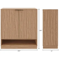 Nexera Entry Cabinet Walnut Discount