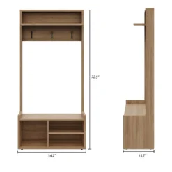 Nexera Entryway Hall Tree Fashionista Outlet