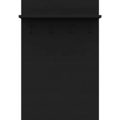 Nexera Entryway Wall-Mounted Coat Rack with Shelf Black karsima Hot