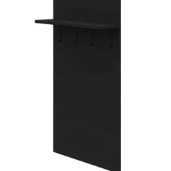 Nexera Entryway Wall-Mounted Coat Rack with Shelf Black karsima Hot