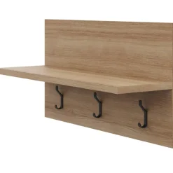 Nexera Entryway Wall-Mounted Coat Rack with Shelf Fashionista Hot
