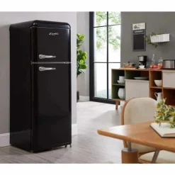 EPIC 21 In 7,5 Cu Ft Refrigerator Top Freezer - ERR82BL-1 Black