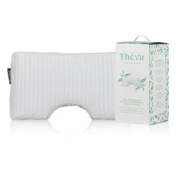 Ergonomic Shoulder Pillow with Green Tea-Infused Memory Foam White/Green New