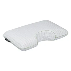 Ergonomic Shoulder Pillow with Green Tea-Infused Memory Foam White/Green New