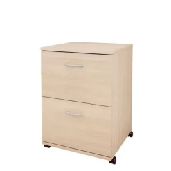 Nexera Essentials Rolling Filing Cabinet, 2-Drawer, Natural Maple - Beige Online