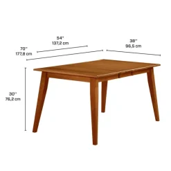 Arboit Poitras Extendable Rectangular Dining Table (54" to 70") with 4 Chairs and Bench - Brown Discount