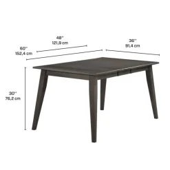 Arboit Poitras Extendable Rectangular Dining Table (48