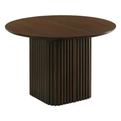 Extendable Round Pedestal Dining Table (48 to 83