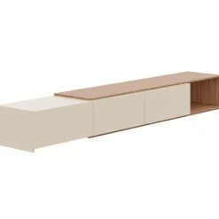 Nexera Extendable TV Console - Kiss curl & morning dew Clearance