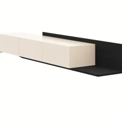 Nexera Extendable TV Console - Black karisma & morning dew New