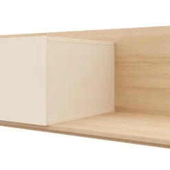 Nexera Extendable TV Console - Natural blonde oak & morning dew Outlet