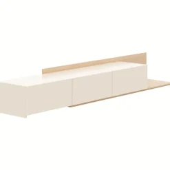 Nexera Extendable TV Console - Natural blonde oak & morning dew Outlet