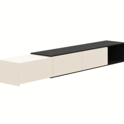 Nexera Extendable TV Console - Black karisma & morning dew Online