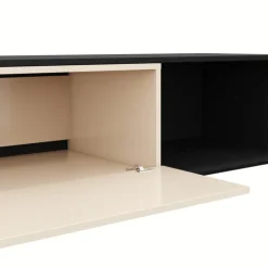 Nexera Extendable TV Console - Black karisma & morning dew Online