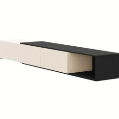 Nexera Extendable TV Console - Black karisma & morning dew Online