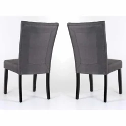 Fabric Chairs (Set of 2) - Grey Discount
