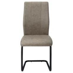 Monarch Fabric Chairs with Black Base (Set of 2) - - Taupe Online