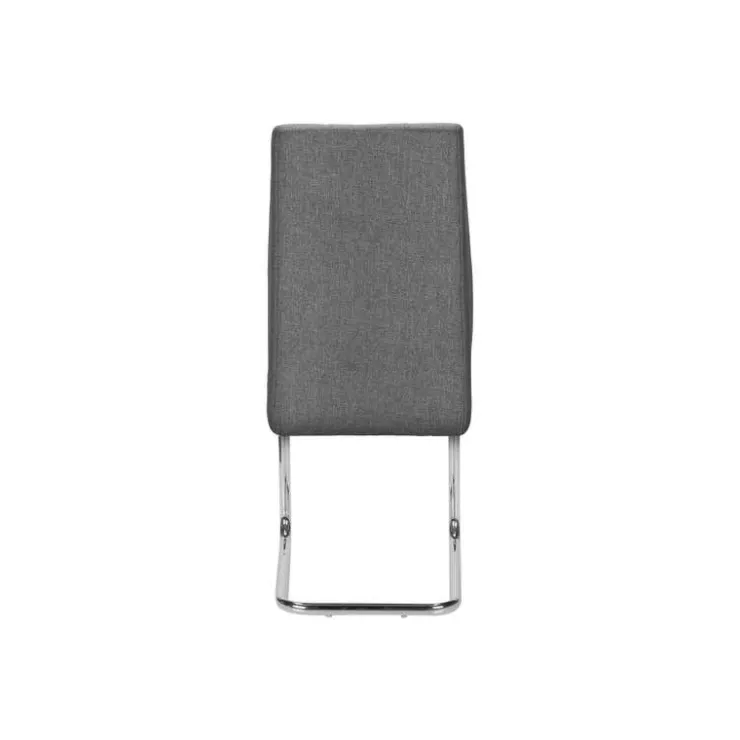 Monarch Fabric Chairs with Chrome Base (Set of 2) - - Grey Discount