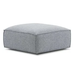 Fabric Ottoman - 33 x 33 x 16 GREY Discount