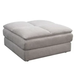 Fabric Ottoman - 40 x 41 x 18 Beige Discount
