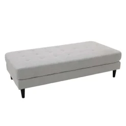 Fabric Ottoman 62 x 31 x 17 - Grey Outlet