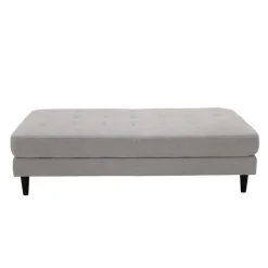 Fabric Ottoman 62 x 31 x 17 - Grey Outlet