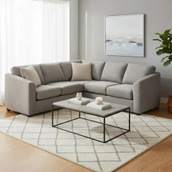Sofa By Fancy Fabric Sectional Grey