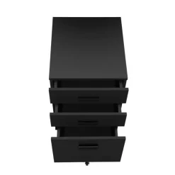 Monarch Filing cabinet - 3 drawer / on castors - Black Sale