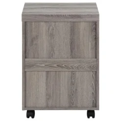 Monarch Filing cabinet - 3 drawer / on castors - Dark Taupe Discount
