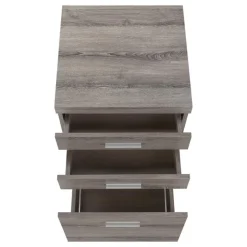 Monarch Filing cabinet - 3 drawer / on castors - Dark Taupe Discount