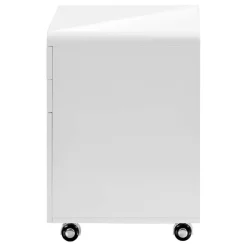 Monarch Filing cabinet - 3 drawers / gloss / castors - White Sale