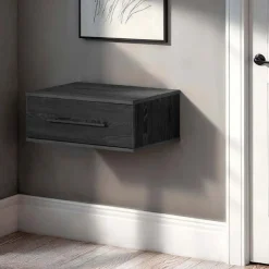 Meubles South Shore Floating Nightstand - South Shore Black Oak