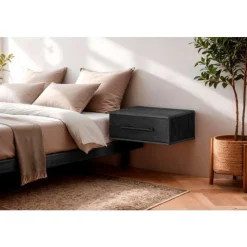 Meubles South Shore Floating Nightstand - South Shore Black Oak