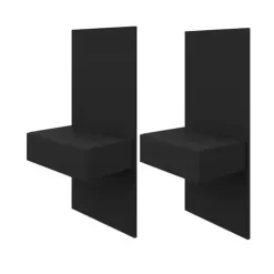 Nexera Floating Nightstand Extension Panel (set of 2) - Black karisma New