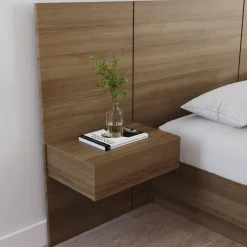 Nexera Floating Nightstands Extension Panels - Brown Oak Clearance