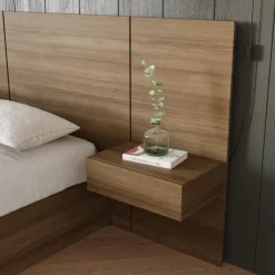 Nexera Floating Nightstands Extension Panels - Brown Oak Clearance