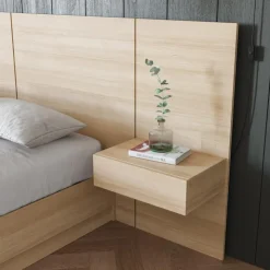 Nexera Floating Nightstands Extension Panels - Natural Blonde Oak Discount